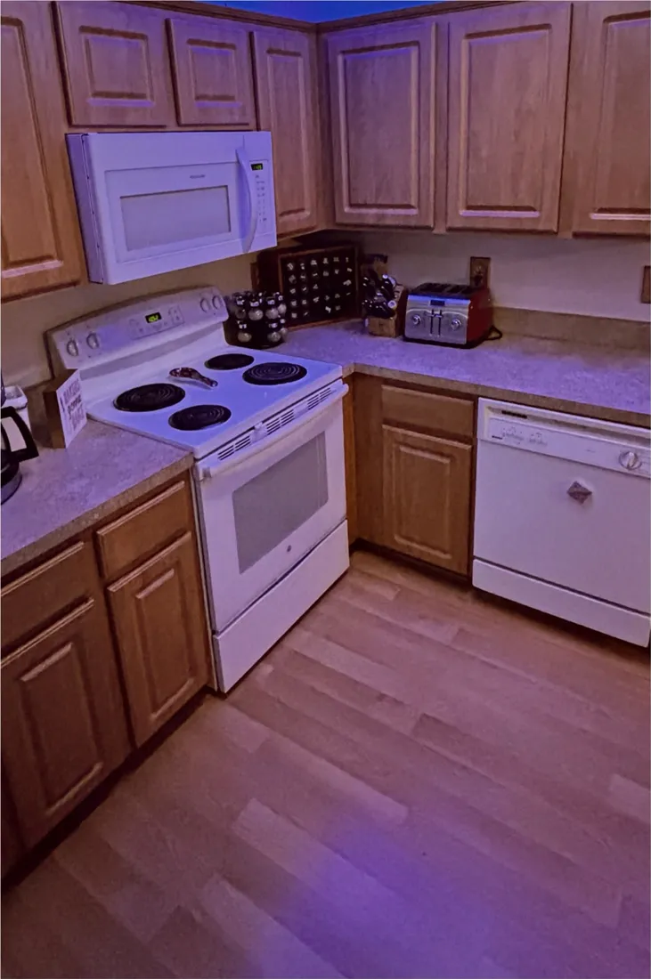 Kitchen reset, corner to corner, after
